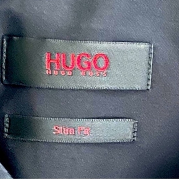 HUGO BOSS Button Front Long Sleeve Slim Fit Men’s Cotton Dress Shirt - Picture 5 of 5